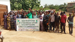 Restitution de la caravane au Bénin
