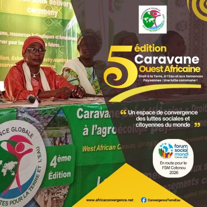 Message 6 : - Caravane Ouest Africaine 2026, un espace de convergence des luttes sociales et citoyennes du monde ;